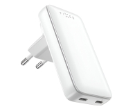 FIXED Płaska Ładowarka Sieciowa Slim Traveler GaN 45W 2x USB-C FIXCG45S-2CD-WH - 1338548 - zdjęcie 1